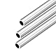 DMiotech 3er Pack (12mm Außendurchmesser x 9mm Innendurchmesser) 6063 Aluminium Rundrohr 250mm Länge Industriemetallrohr für Maschinenrahmenbau DIY-Projekte