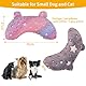 2 Stüc Kissen für Katzen, Hundekissen für kleinen Hund, Katze beruhigende Kissen, Glow in The Dark Hundekissen, Cozy Hals Schutz Kopfstütze für tiefen Schlaf (Rosa+Grau)
