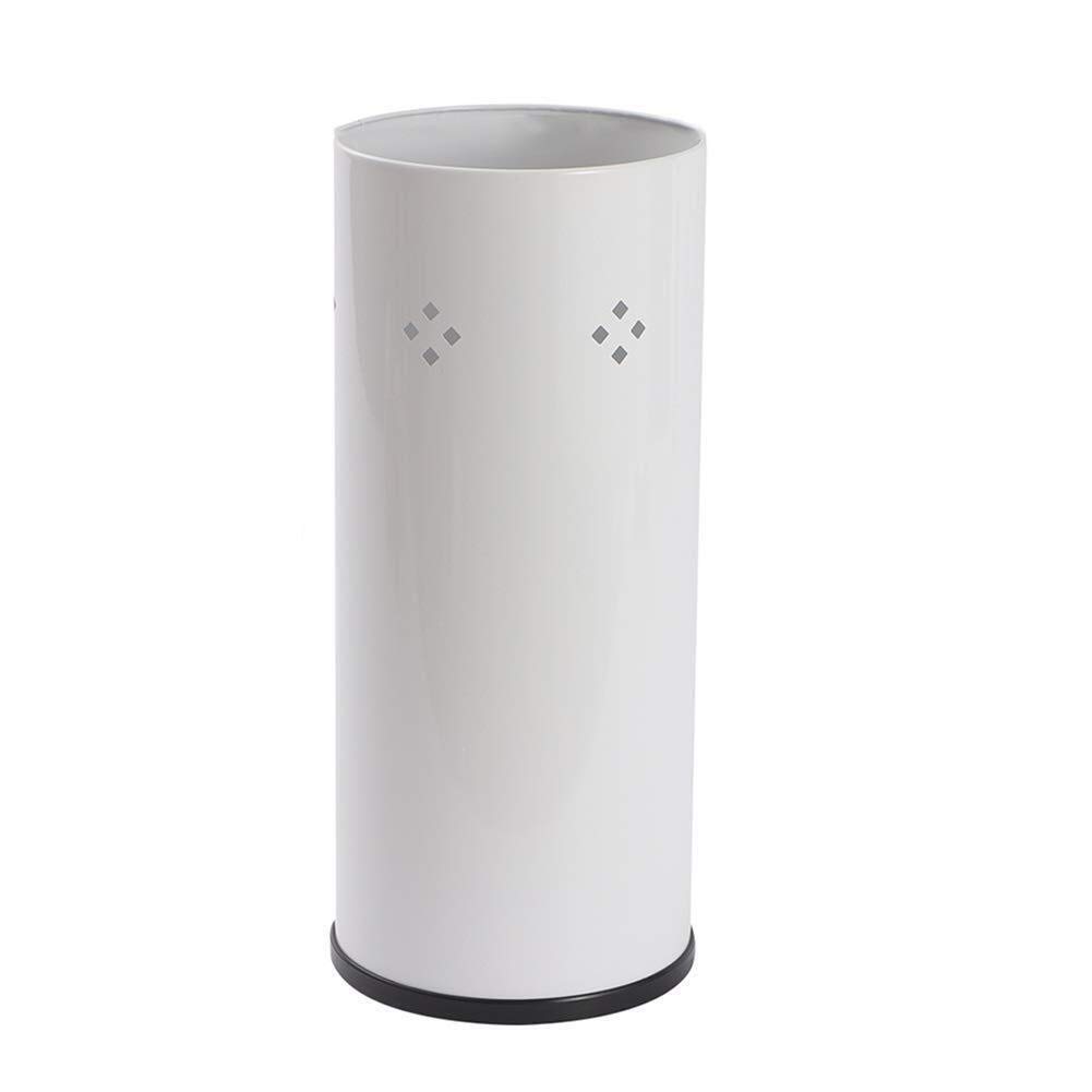 Porte-parapluie blanc de bureau et bac de rangement pour canne