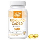 Ubiquinol CoQ10 600 mg Softgelkapseln - Aktive Form von CoQ10 Plus Vitamin E & Omega 3 6 9 - Fortschrittliches Coenzym Q10 (60 stück (1er Pack))