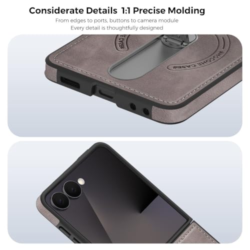 Coque Galaxy Z Flip 7 fine anti chute avec support rigide intégré - 4