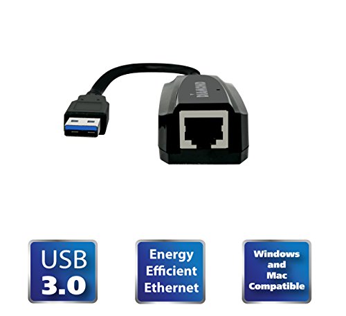 Diamond UE3000, USB to RJ45, USB 3.0 to 10/100/1000 Gigabit Ethernet LAN Network Adapter for Windows 10, 8.1, 8, 7, Mac OS, Linux OS and Chrome OS (UE3000)