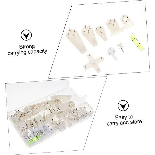 Image of jojofuny Wall Hooks for Frames Traceless Painting Hooks Hard Wall Nails and Easy to Install for Hanging Photos Art Home