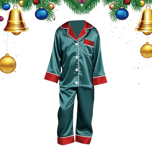 Pyjama familial assorti contre le froid hivernal, vêtement de nuit
