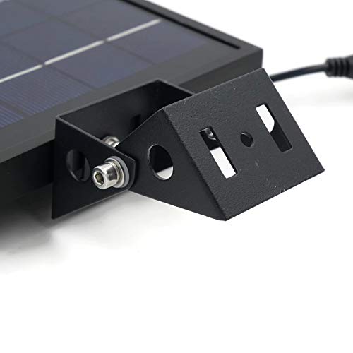 Mini 120X Solar Flag Pole Light, Warm White, Black Finish, Adjustable Metal Straps, 4-Axis Panel Rotation, Dimmable Dusk To Dawn Waterproof #TOP4