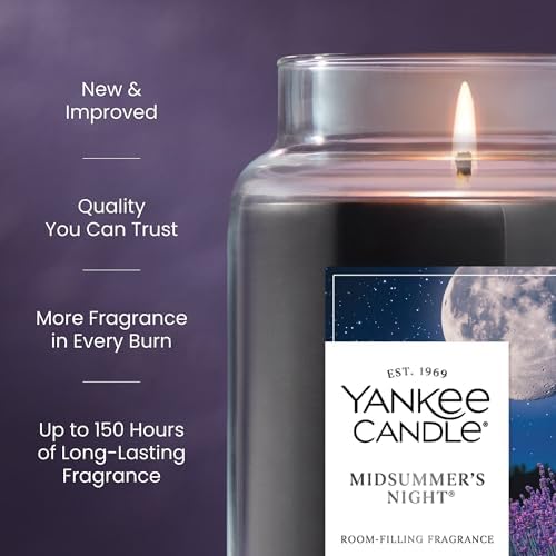 Yankee Candle Mid Summer's Night, Scented Candle, 22oz Large Jar with up to 150 Hour Burn, Giftable - 2