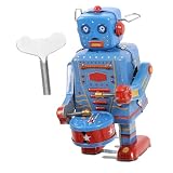 Nota: los juguetes de hojalata pertenecen a colecciones, juguetes, hechos a mano, pueden tener rayones muy pequeños, juguete de robot antiguo, adorno de robot