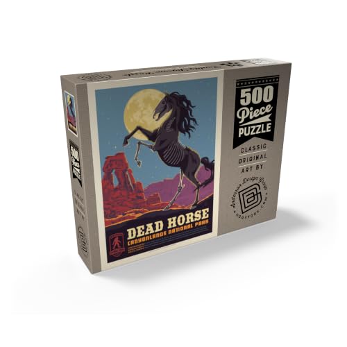 MyPuzzle Legends of The National Parks: Canyonlands' Dead Horse, Puzle Vintage de 500 piezas para adultos miniatura 2