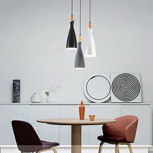 Luminaires de pendentif léger unique E27 plafonnier suspendu moderne - 3