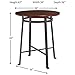 Ball & Cast Pub Height Bar Table 42 Inch Height Rustic Brown Set of 1