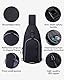 WATERFLY Brusttasche Schultertasche Umhängetasche Herren Klein Männerhandtasche Sling Bag Damen Tasche Messenger Crossbody Bag Crossbag für Outdoor-Sportarten Reise Radfahren Wandern