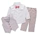 stylesilove Baby Kid Boy Formal Wear Shirt, Vest and Pants 3-pc (90/1-2 Years)