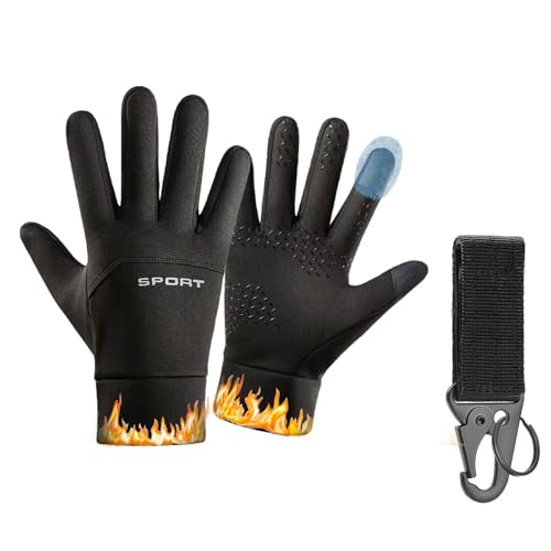 KARELLS Guanti Termici Bambino, Guanti Touch Screen Invernali, Guantis Ciclismo Invernali, per Moto, Bici, Corsa, guida, Sci, Snowboard, Alpinismo