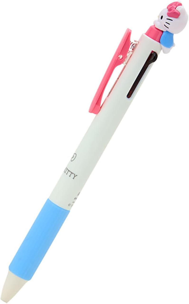 Sanrio 114316 Hello Kitty EnerGel 2-Color Ballpoint Pen with Mascot, ABS Resin 0.5mm, Ink Color: Black, Red