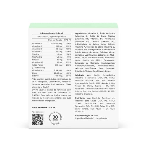 FamiUp - Com vitaminas antioxidantes e minerais essenciais para a fertilidade masculina (04 Semanas)