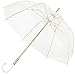 Produktbild Baciami Cleo Regenschirm Damen - Automatik-Durchsichtiger Stockschirm - Transparent-Gold - ø 90 cm