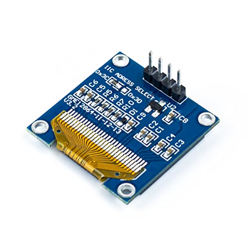 Hosyond 5 Pcs 0.96 Inch Oled I2C Iic Display Module 12864 128X64 Pixel Ssd1306 Mini Self-Luminous Oled Screen Board Compatible With Arduino Raspberry Pi(Blue And Yellow) #TOP3