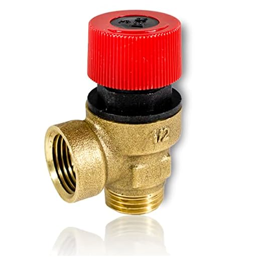 GOLDMAN SERVICE Válvula de Seguridad de Caldera para Alivio de Presión Premium G1/2 '' (3Bar DN15) - Instalación compatible con Calderas de Principales Marcas