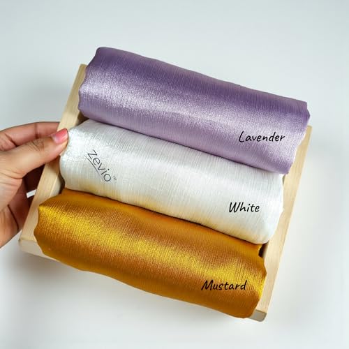 Image of Premium Muna Satin Hijab | Pack of 3 | 200 cm x 70 cm | Elegant Choice for All Occasions - Parties, Weddings & Festivals |