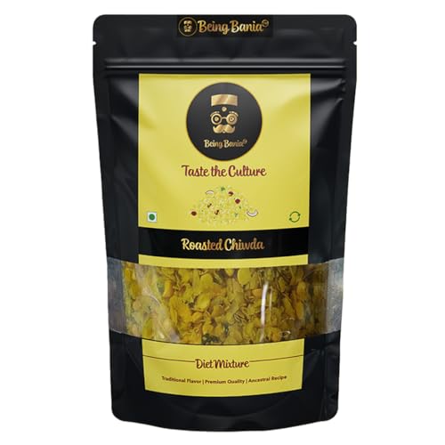 Image of Being Bania Roasted Chiwda, 300gms | Lite Chidwa | Chivda | Diet Mixture | Famous Indian Snack | Special Namkeen | No preservatives | All natural and Fresh snack