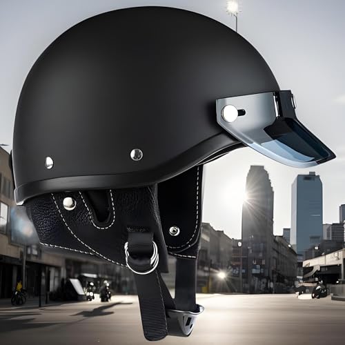 Cascos de Media Cabeza de motocicleta con ventilación eficiente 3