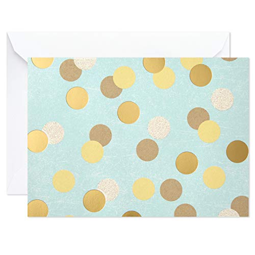 Image of Hallmark Blank Note Cards (Flowers and Dots, 50 Blank Cards or Thank You Cards with Envelopes)