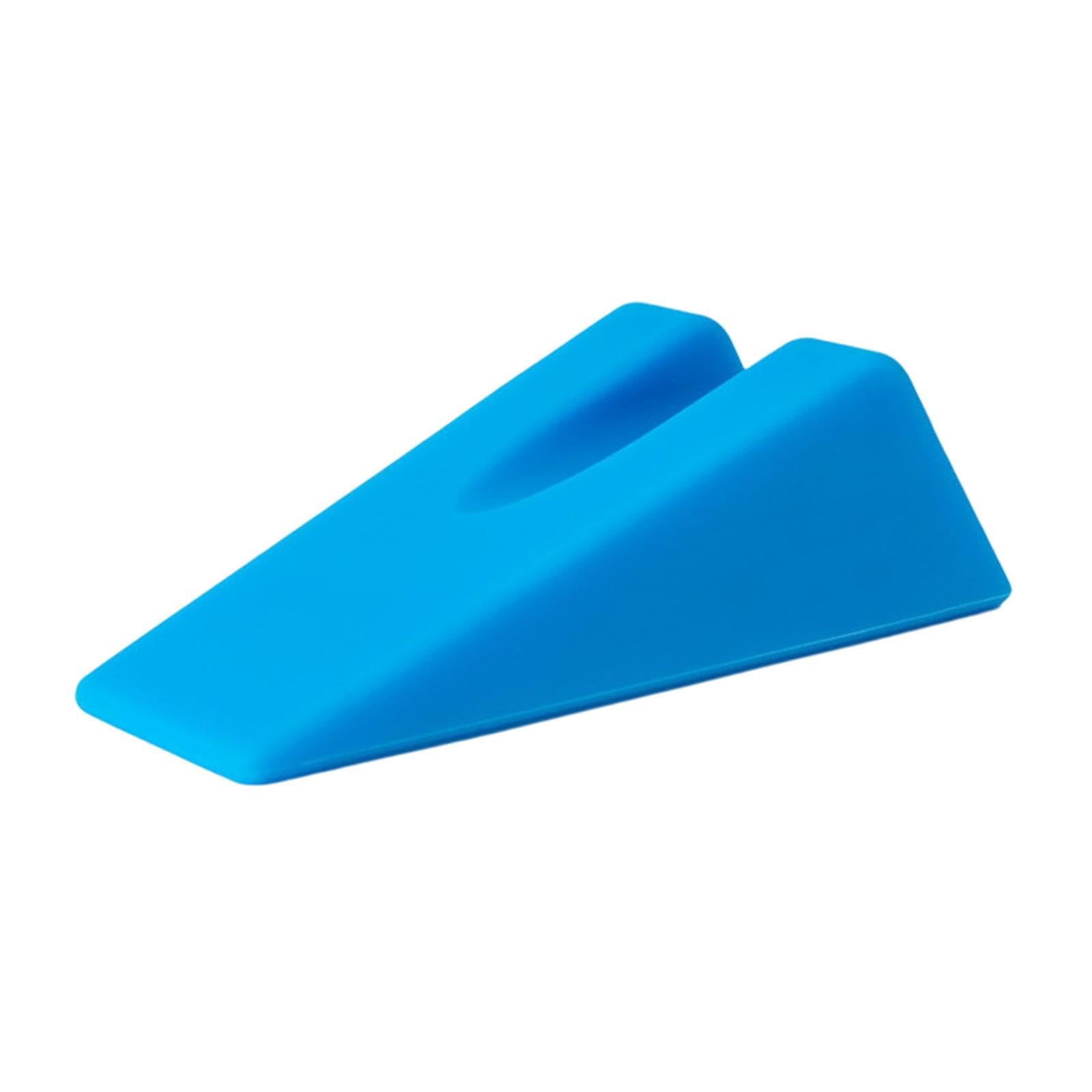 MERIGLARE Almohada de Respaldo Triangular Cojín con Inclinación para Descanso en Cama Almohada para Leer Y Ver Televisión Material Antideslizante Silicona, Azul, Individual