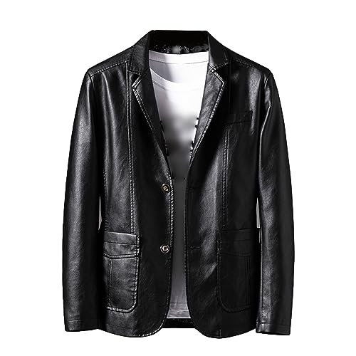 Veste en cuir veste de moto homme pour un style business décontracté