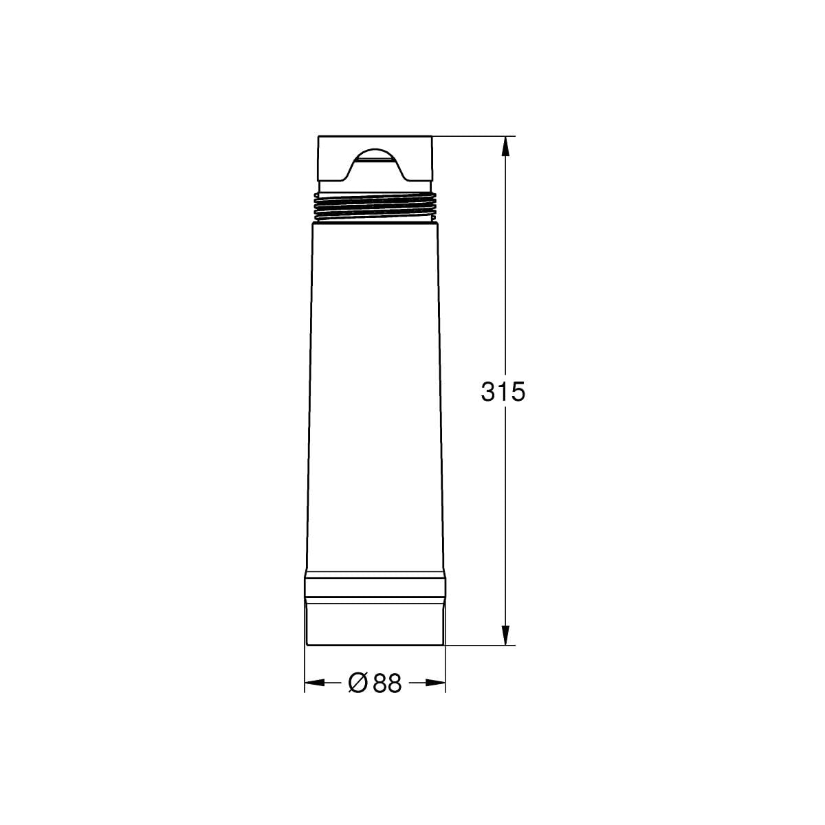 GROHE Filtro Magnesium e Zinco, Filtro di Ricambio per Sistemi GROHE Blue, per Elevare il Gusto dell’Acqua, Ridurne il Residuo Fisso e il Calcare e Arricchirla di Magnesio e Zinco, 400 l, 40691002