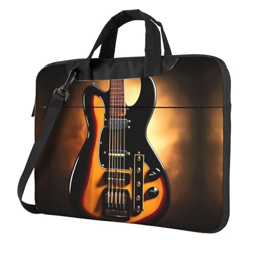 Sacoche ordinateur portable à motif guitare, finition haut de gamme