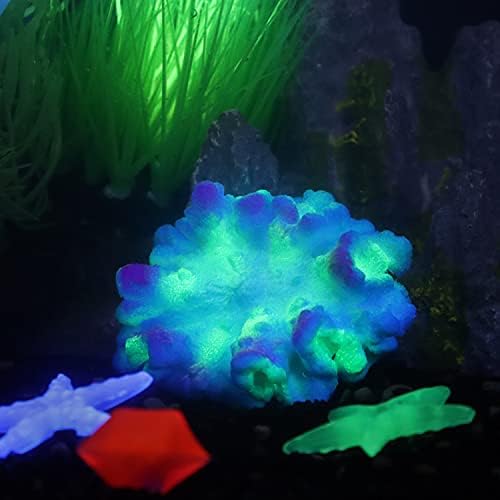 Coral Decor Fish Tank Accessories for Aquariums - C-Blue