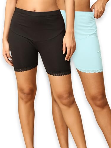 Image of The Mom Store Maternity Panties, Boyshorts Panties for Women - High Rise Maternity Wear, Full Rear Coverage Cotton Maternity Panty - Ideal for Pregnancy