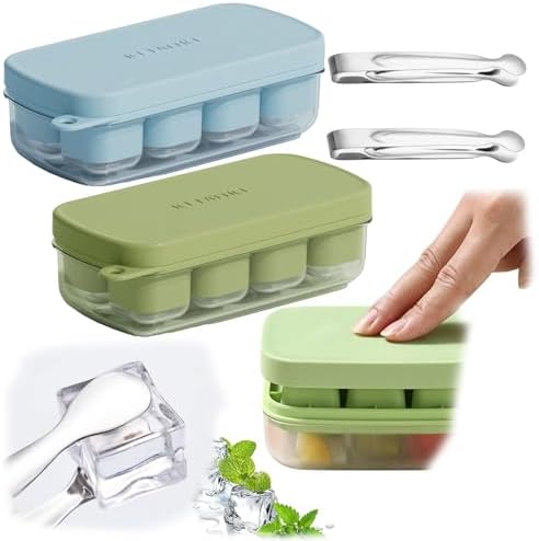 cubiteras para hielo con tapa 2 piezas hielera silicona Con tapa ...