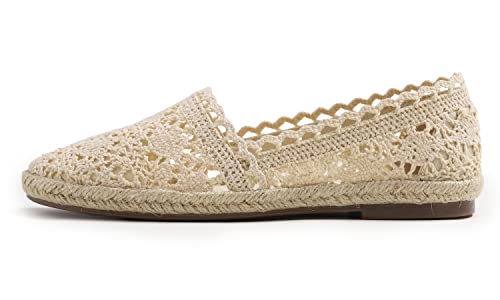 FEVERSOLE Close Toe Espadrilles Women's Comfort Breathable Slip On Flats Shoes2