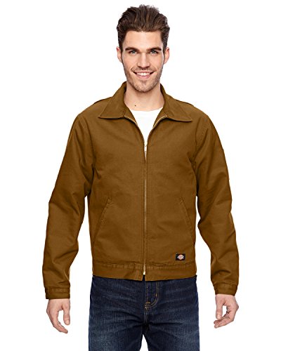 Dickies Occupational Workwear LJ539RBD2X LJ539 Canvas Duck Jacket, Fabric, 2XL Rinsed Brown Duck