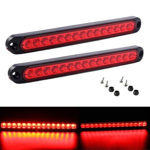 Troisième feu stop universel rouge 12V 24V extra-plat pour signalisation arrière