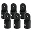 7/8 in Eye End Cap 6pcs BK