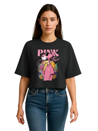 Image of HELLCAT Beige Printed Loose Fit Crew-Neck Crop T-Shirt for Women