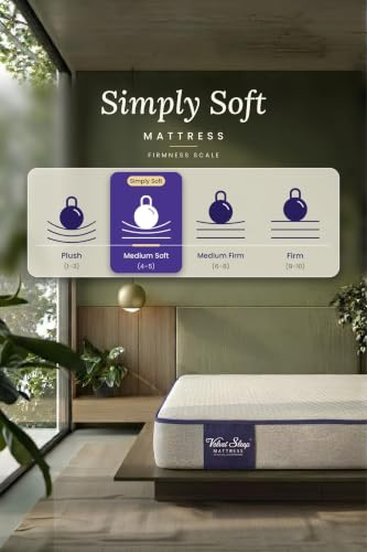VELVET SLEEP Simply Soft HR Foam Mattress | Knitted Fabric Cover | High Resilience Foam Core | Premium Plush Comfort | Smooth Surface Finish | 84 x 72 x 4 Inches | King Size Mattress - Image 4
