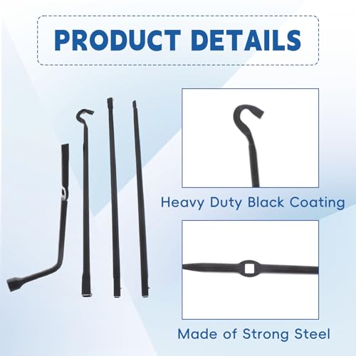 Image of Silscvtt Spare Tire Jack Handle Wheel Lug Wrench Tire Kit w /Bag Replacement for Toyota Tacoma 2005-2013