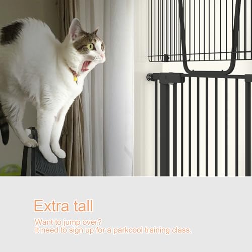 Extra-Tall-Cat-Gate-Extra-Wide-Pet-Gate-Pressure-Mounted-Walk-Through-Swing-Door-Auto-Close-for-Stairs-Doorways-Kitchen-White