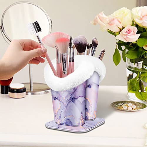 Image of FINTIE Plush Lined Double Eyeglasses Holder with Magnetic Base, Glasses Stand Case Organizer for Desk, Nightstand, Office