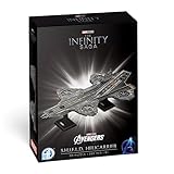 4Dビルド Marvel Studios アベンジャーズ ヘリキャリア 3Dパズルペーパーモデルキット 220ピース ペーパーモデルキット ティーンと大人用 対象年齢8歳以上