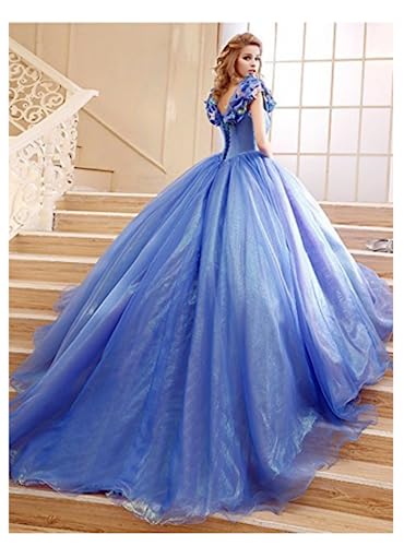 Image of Women's Off Shoulder Quinceanera Ball Gowns Masquerade Princess Long Prom Formal Evening Party Dress