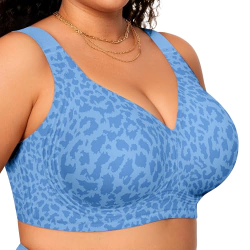Image of OEAK Womens Wireless Jelly Bras Plus Size Support Push Up Comfortable Bra