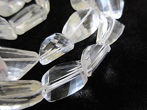 Cristal de roche LKBEADS en perles facettées 15-20mm pour atelier de création de bijoux