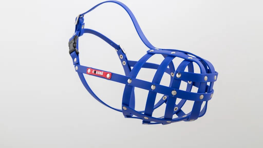 Schäfer M 7 Muzzleking muselière chien berger bleu panier plastique