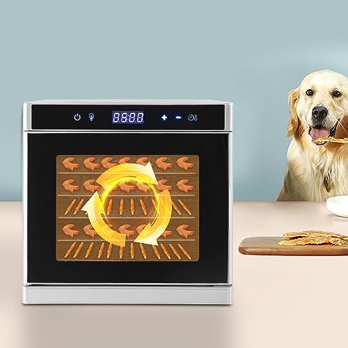 6 Etagen LCD Dörrautomat 700W Obst Dörrapparat Fleisch Trockner Dörrgerät Gemüs Dehydrator Food Dryer – Bild 3