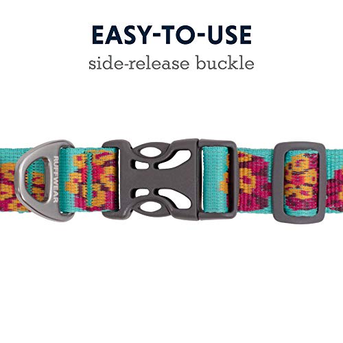 Ruffwear, Flat Out Dog Collar (Formerly Hoopie), Webbing Collar for Walking and Everyday Use, Spring Burst, 14"-20" - Image 4