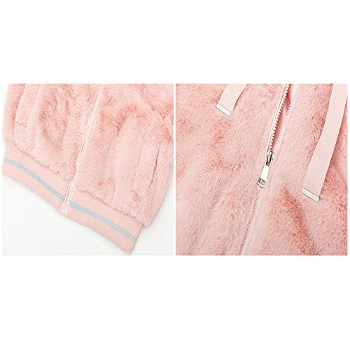 image for Bellivera Women Faux Fur Jacket with 2 Side-Seam Pockets The Coat with